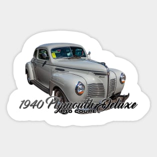 1940 Plymouth Deluxe P10 Coupe Sticker